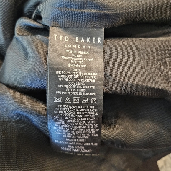 Ted Baker London Adaar D-Ring Tailored Blazer Size 1 US Small - Picture 7 of 8